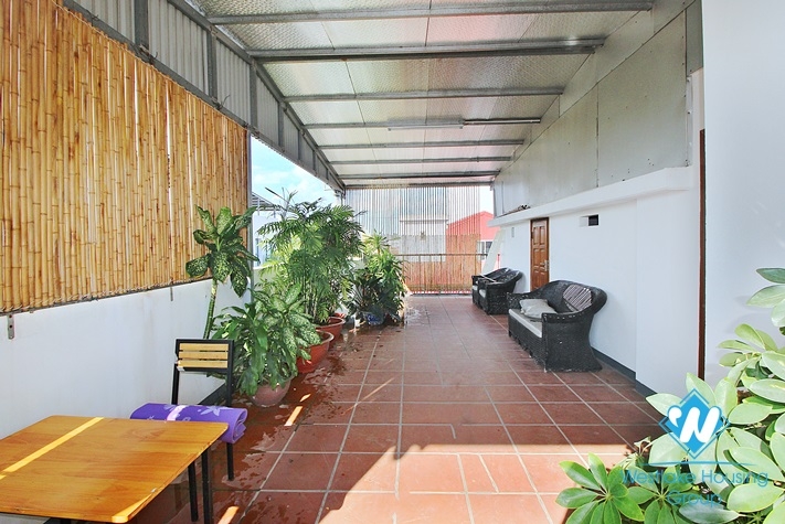 One bedroom apartment with huge balcony for lease in Tu Hoa, Tay Ho